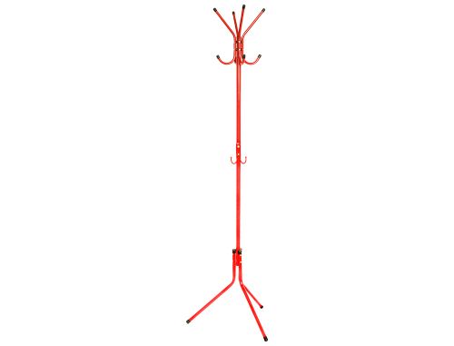 Cabide metalico q-connect vermelho 8 suportes 173x51 cm , Q-connect , 152882 , 5706002171186